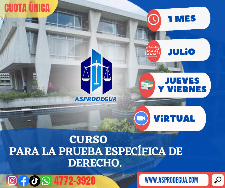 Curso para la Prueba Especifica de&nbsp;Derecho