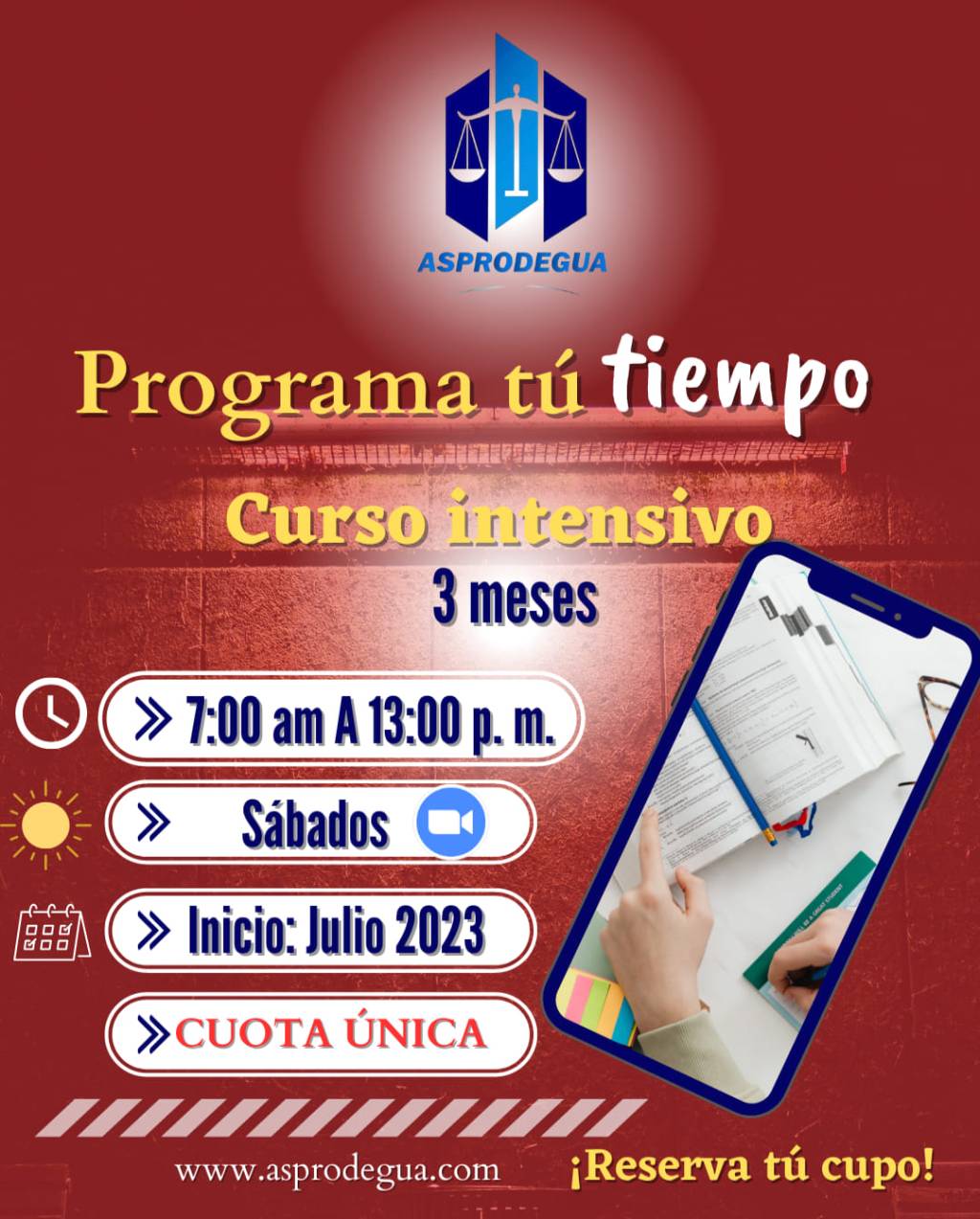 CURSO INTENSIVO DE 3 MESES FASE PÚBLICA – SÁBADOS –&nbsp;MATUTINO