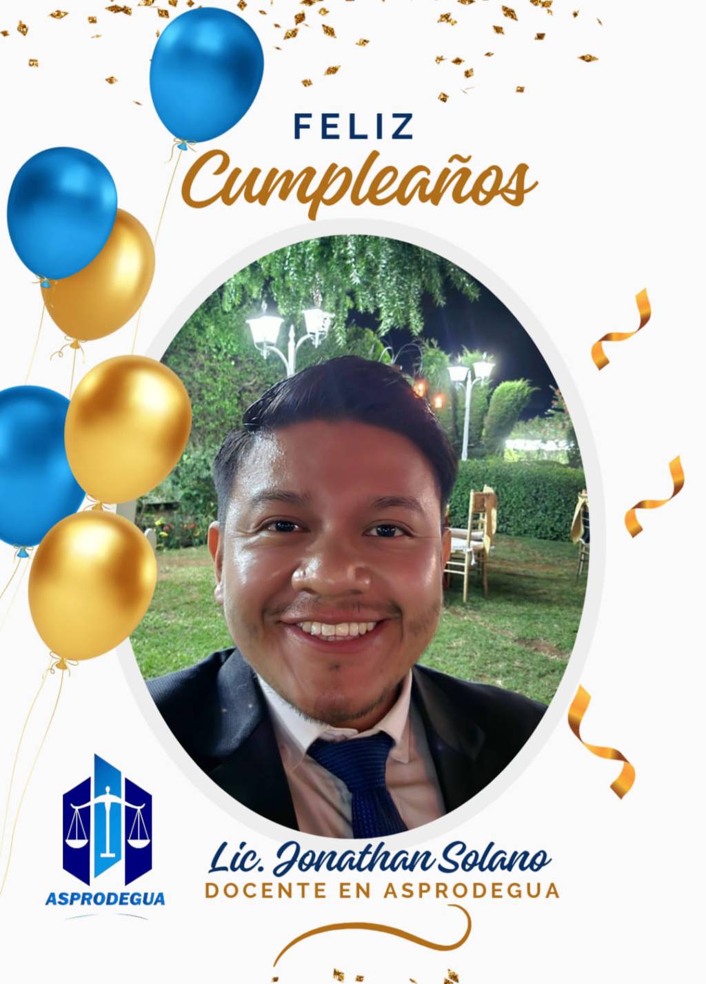 ¡Feliz Cumpleaños Lic. Jonathan Solano!