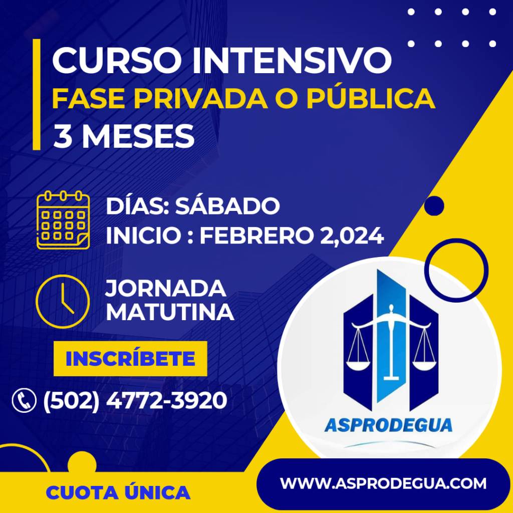 Curso en Fase Pública– Día Sábado&nbsp;Matutino