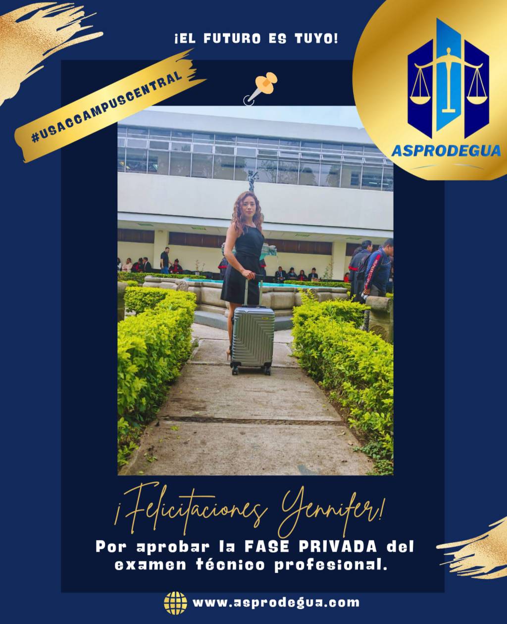 «La constancia y dedicación dan los frutos del triunfo».